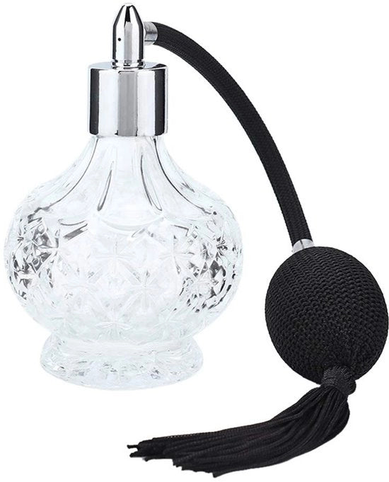 Spruzzatore di profumo 80 ml - Flacone spray rimovibile - Bottiglia in vetro retro - Spruzzatore per profumi - Olii essenziali - Buona funzione di spruzzatura