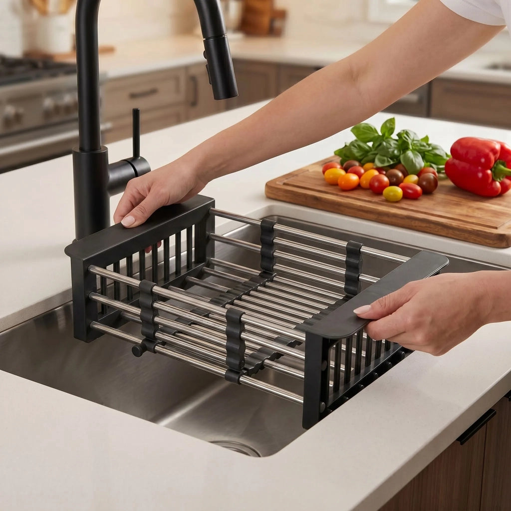 Set Di Accessori Per Lavello Da Cucina 3 Pz. Rea Black