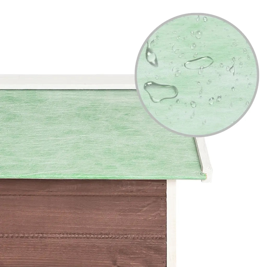 Casetta per Tosaerba Robotizzato 72x87x50 cm Mocca Bianca Abete cod mxl 70814