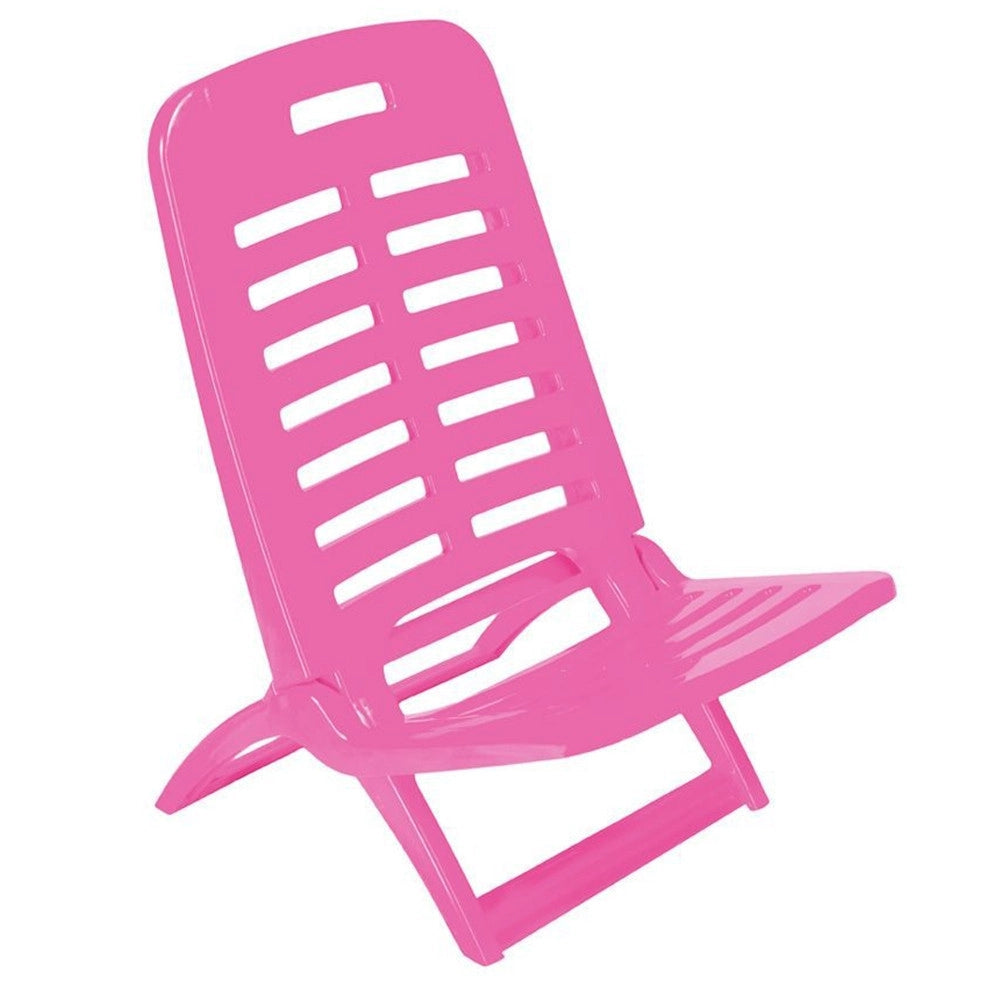 Trade Shop - Sedia Pieghevole Sdraio Da Spiaggia Mare Spiaggina Leggera Portatile Colorata Relax -