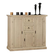 Madia credenza in legno avorio patinato l.100 p.39 h.85 - Mobili 2G