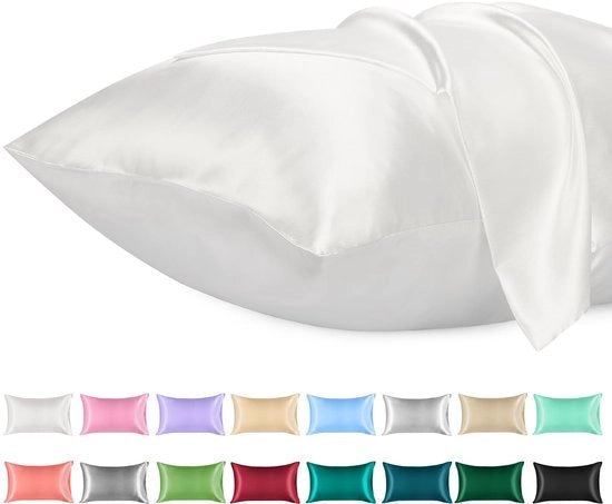 Set di cuscini con fodera in seta lussuosa - 2 pezzi - 100% poliestere - 50cm x 70cm