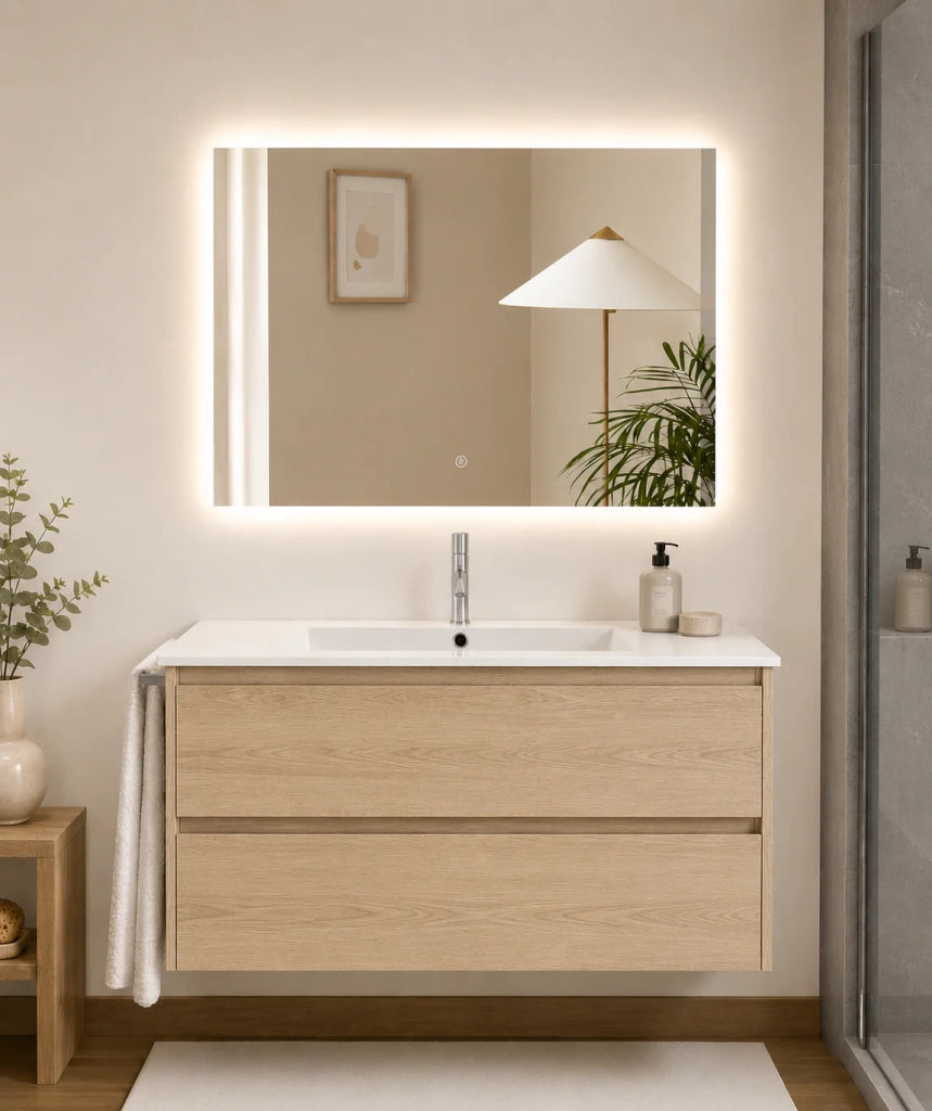 Mobile bagno con lavabo ORIGENBATH IBIZA senza specchio 60x35 cm estepa