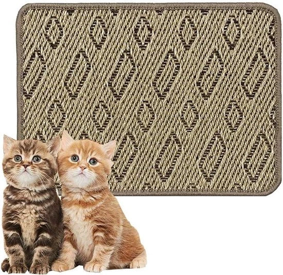Mat di sliporto resistente alle abrasioni in sisal naturale - Sostenibile - Protezione dalle gomitate dei gatti - 40*60cm
