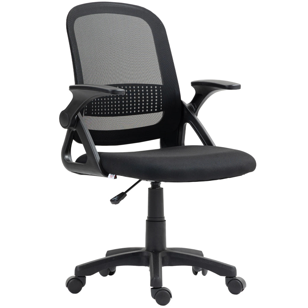 Sedia da Ufficio Ergonomica ¨C zephmum ¨C Mesh Nero con Braccioli e Schienale Regolabile