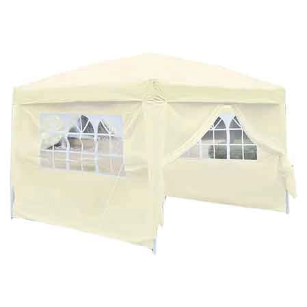 GAZEBO CON CHIUSURE LATERALI 3x3 mt - Col. Bianco - IDEAL STAR