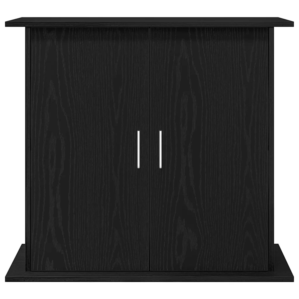 Supporto per acquario in rovere nero 81x36x73 cm in legno ingegnerizzato 862152