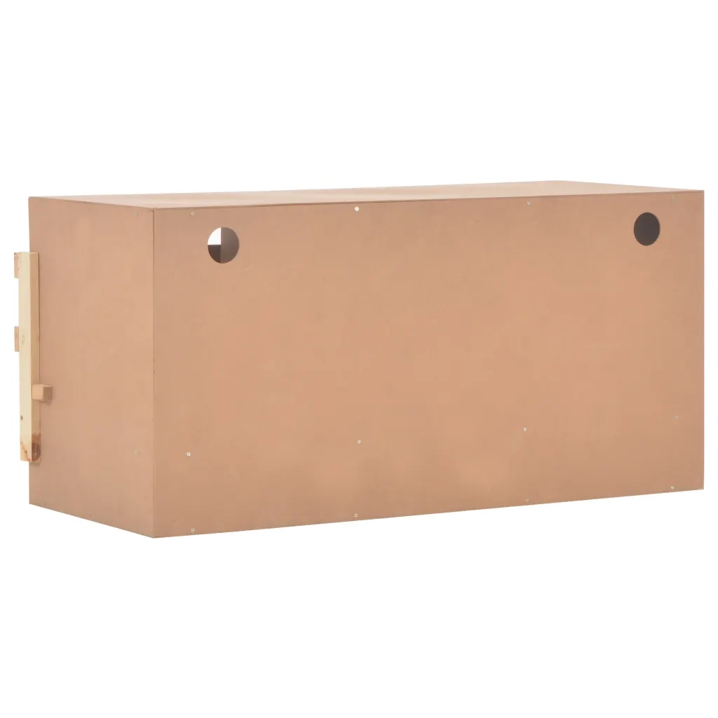 Casetta Cova per Galline 3 Scomparti 96x40x45 cm Legno di Pino 170656