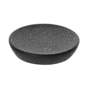 Portasapone da appoggio in ceramica nero con effetto glitter