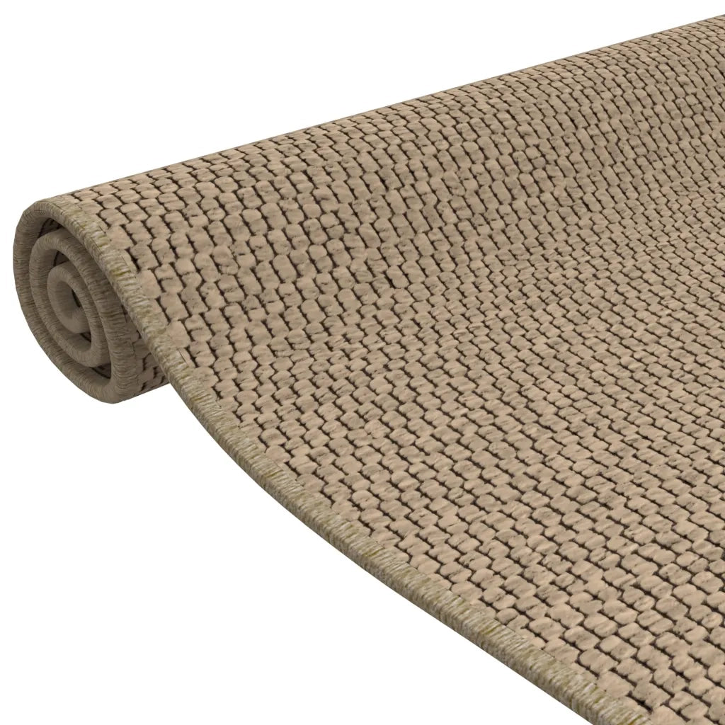 Tappeto Corsia Aspetto Sisal Sabbia 80x150 cm 355789