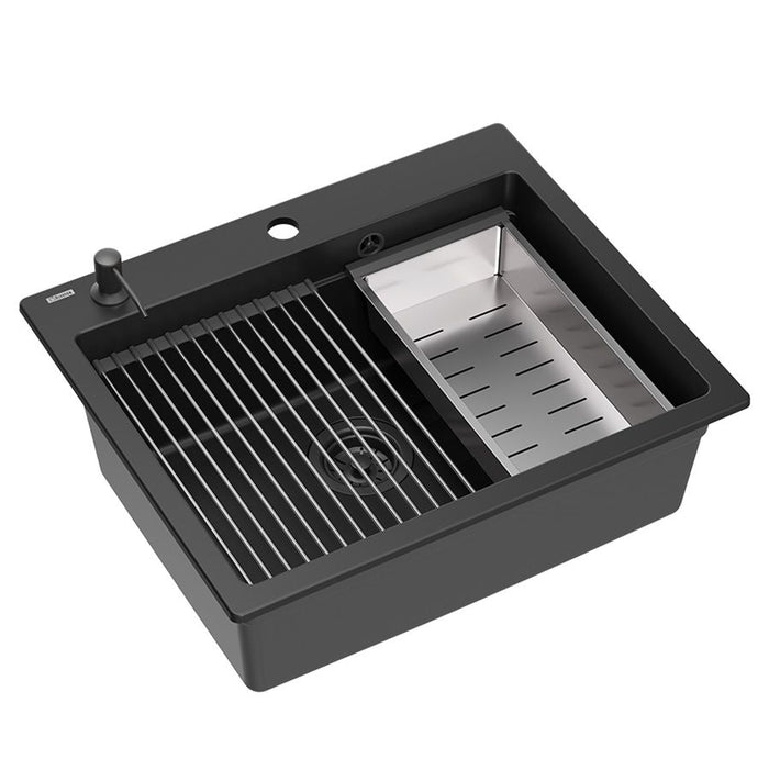 Lavello In Granito Kurt 110 Workstation Black