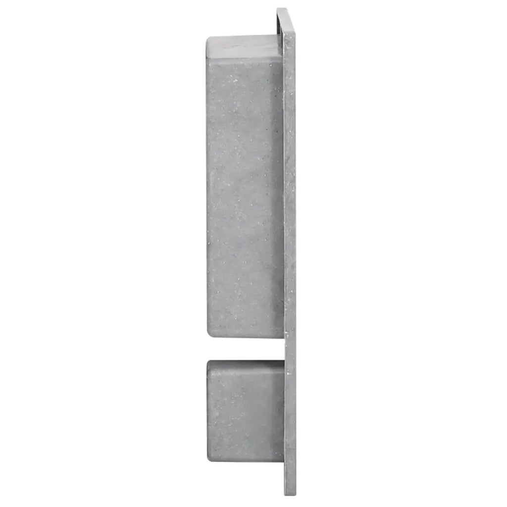 Nicchia da Doccia con 2 Scomparti Grigio Opaco 41x51x10 cm 151395