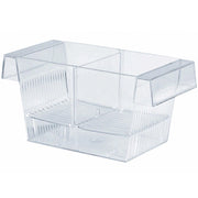 Trade Shop - Sala Parto Rigida 3 In 1 Per Riproduzione Pesci Acquario Con Coperchio Divisore -