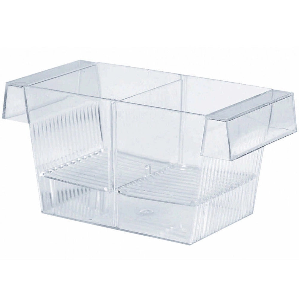 Trade Shop - Sala Parto Rigida 3 In 1 Per Riproduzione Pesci Acquario Con Coperchio Divisore -