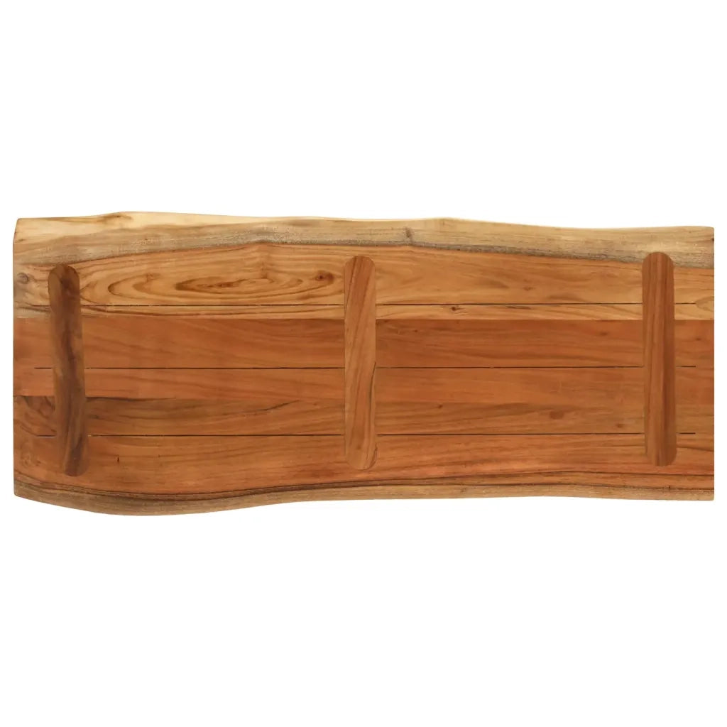 vidaXL Piano Tavolo 100x40x3,8 cm Rettangolare Legno Acacia Bordi Vivi