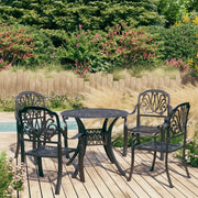 Set da Bistrot 5 pz in Alluminio Pressofuso Nero 3070602