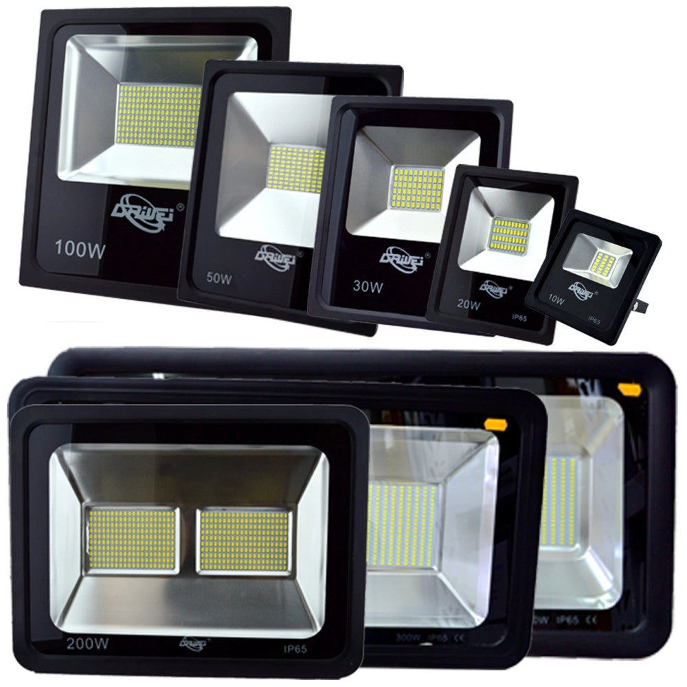 Trade Shop - Faro Led Faretto Super Luminoso Luce Bianca Impermeabile Per Esterno Slim Ip66 -  20 Watt