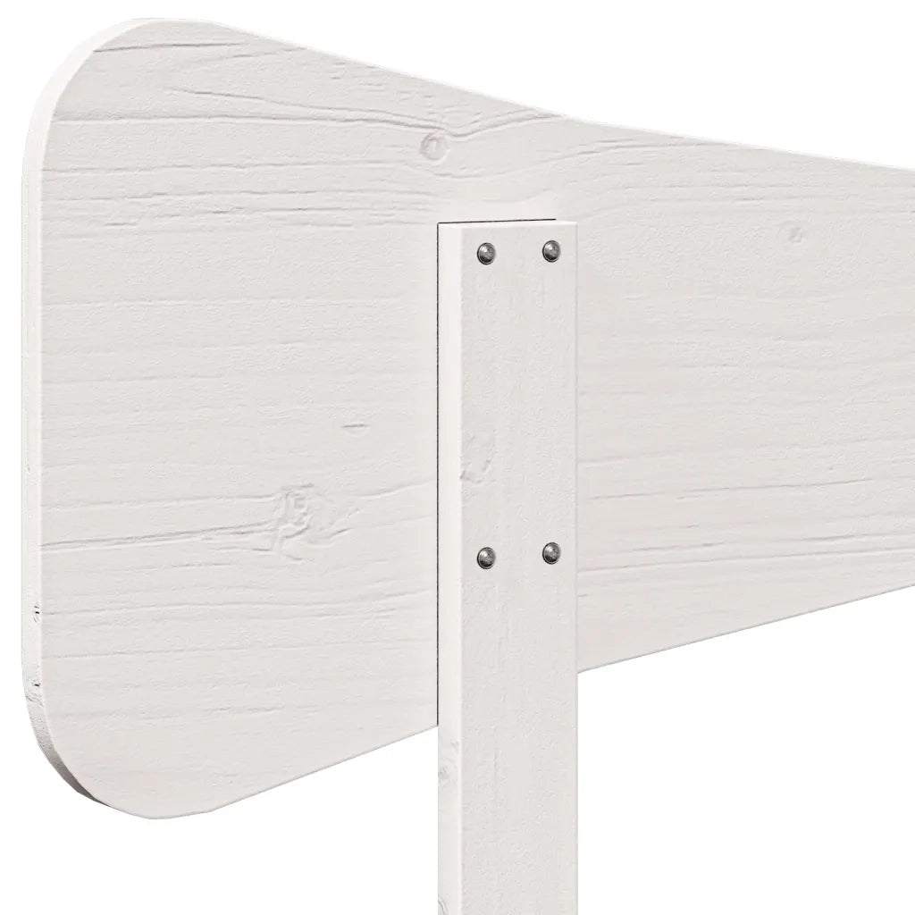Testiera | Testata Bianca 120 cm in Legno Massello di Pino