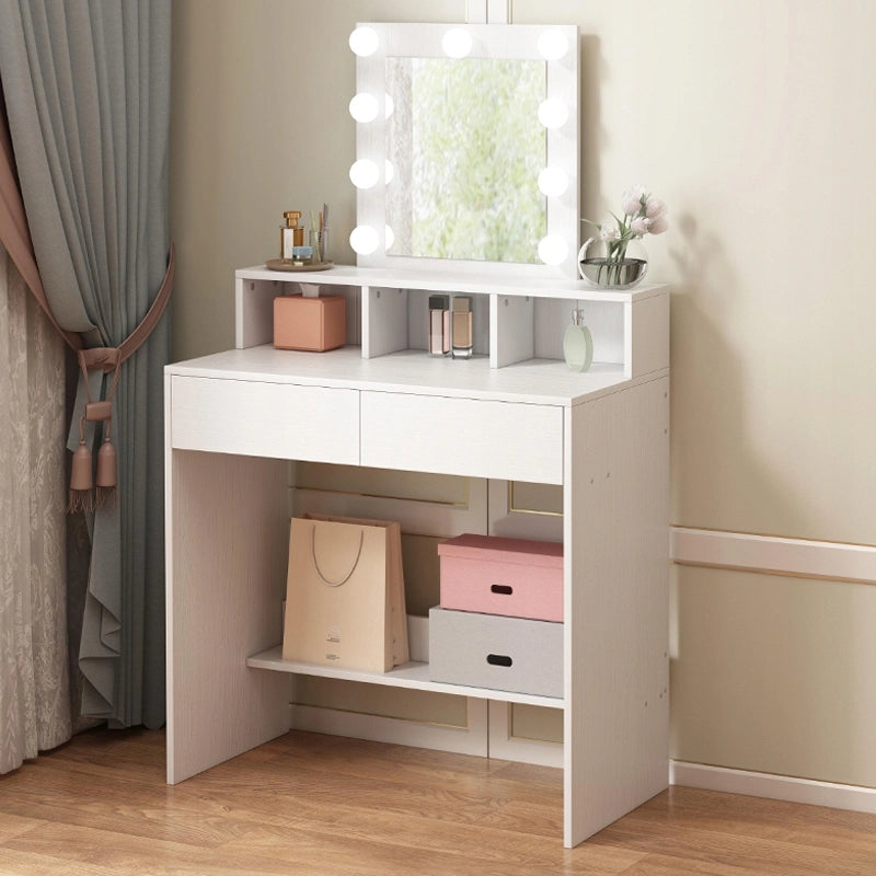 Toilette da trucco per vizagista cosmetica con specchio led moderna loft 40x80x145 cm