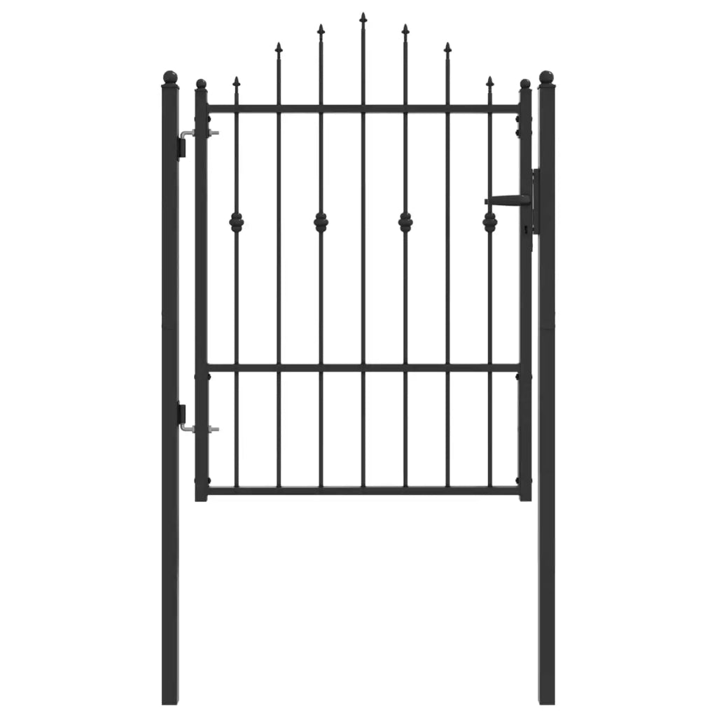 Cancello per recinzione HORST 100 x 125 cm Metallo Nero 42034050