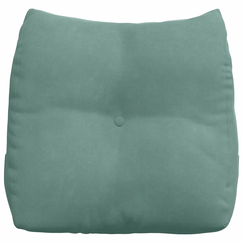Cuscino per Schiena | Cuscino dorsale Verde Mare 45 x 24 x 50 cm Velluto