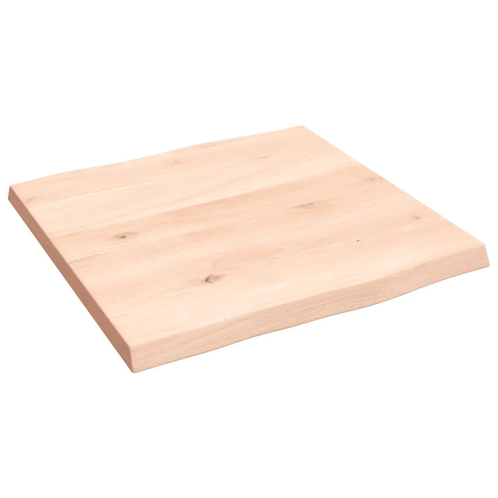Piano per Tavolo 40x40x2 cm in Rovere Non Trattato Bordi Vivi 363860