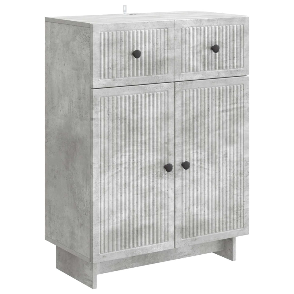 Credenza Grigio Cemento 66 x 34,5 x 90 cm Legno ingegnerizzato 893948