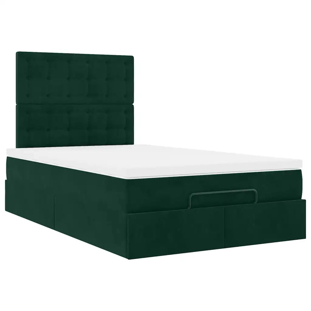 Struttura Letto Pouf con Materassi 120x200 cm Velluto 3313610
