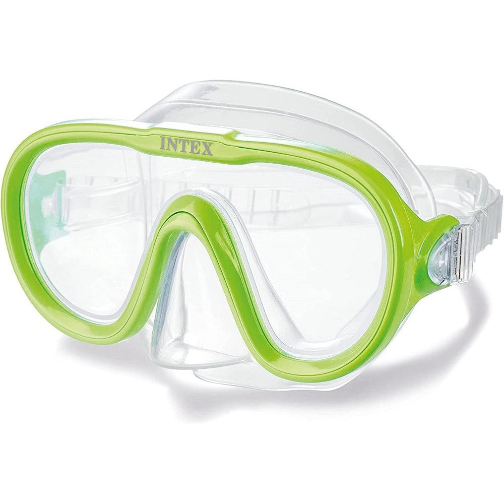 Trade Shop - Maschera Nuoto Bambini Regolabile Lenti In Policarbonato Colori Assortiti 55916 -