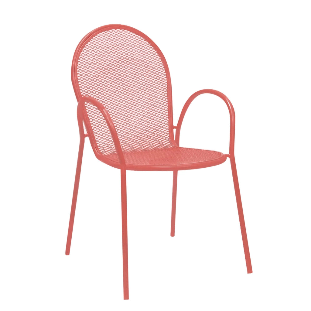 Poltrona da Giardino Impilabile in Acciaio cm 51x61x90 - JOEL