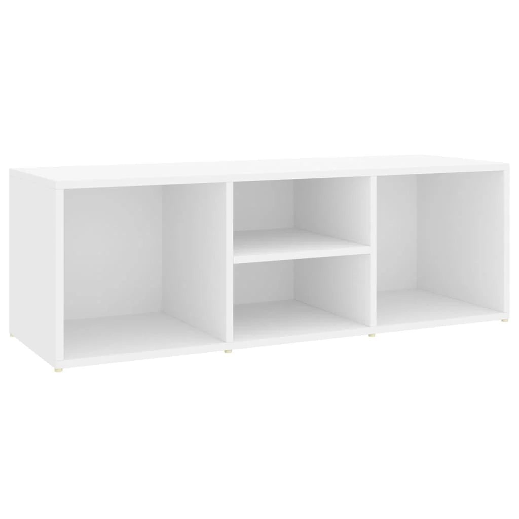 Panca portascarpe/stivali cassettiera scaffale mobiletto portaoggetti per ingresso 105 x 35 x 35 cm truciolato bianco 02_0022886