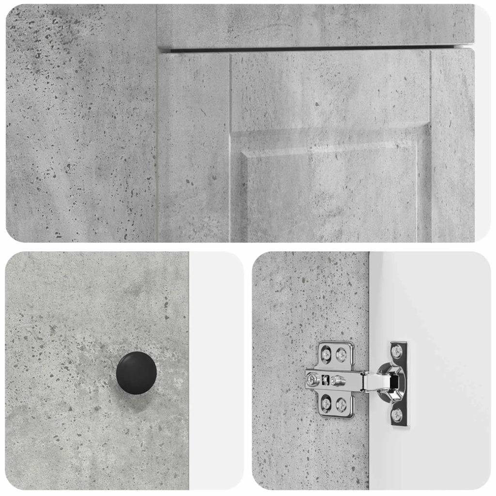 Mobile da bagno con lavabo Grigio Cemento 42 x 40 x 84,5 cm 890057