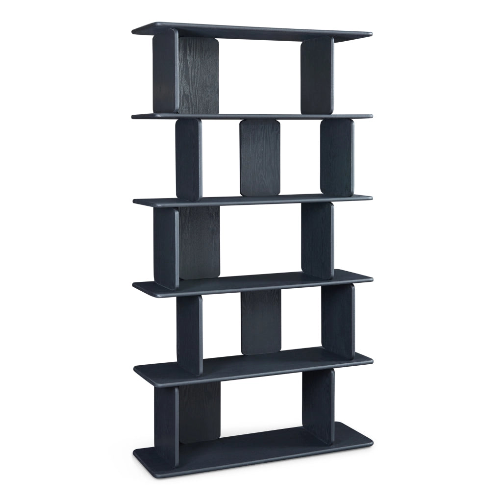 Libreria Gäljami con 5 Ripiani Aperti 180 x 100 x 35 cm - Nero [en.casa]