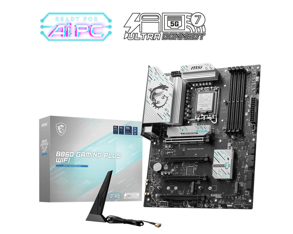 Msi b860 gaming plus wifi scheda madre intel b860 lga 1851 (socket v1) atx - 911-7E41-11S