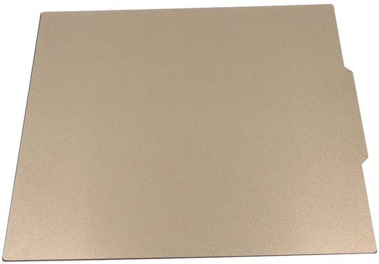Pannello di costruzione per stampante 3D - Doppia faccia PEI - Superficie in acciaio magnetico - Adesione forte - 430x430 mm - Resistente alla temperatura fino a 200°C - Sfregamento resistente - Pannello di costruzione