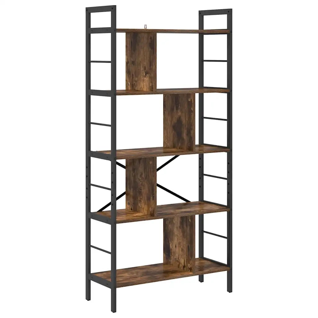 Libreria Rovere fumé 75 x 30 x 156 cm Legno multistrato 883960