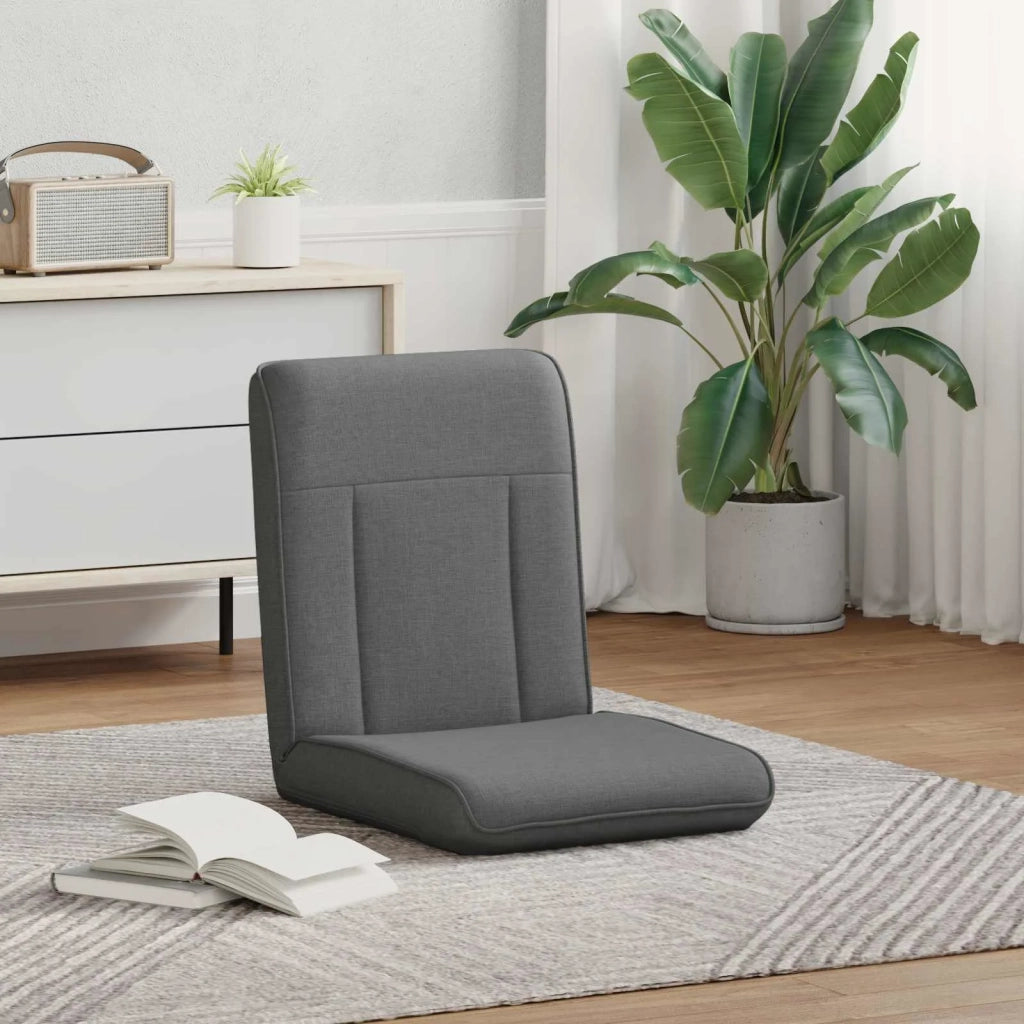 Sedia da Pavimento Grigio scuro 50 x 73 x 60 cm Tessuto 42028167