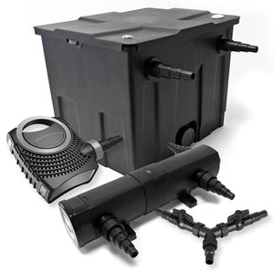 Set per laghetti filtro 12000l chiarificatore UVC 18W pompa NEO8000 70W