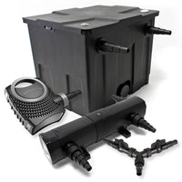 Set per laghetti filtro 12000l chiarificatore UVC 18W pompa NEO8000 70W