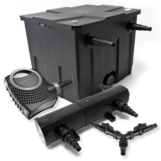 Set per laghetti filtro 12000l chiarificatore UVC 18W pompa NEO8000 70W