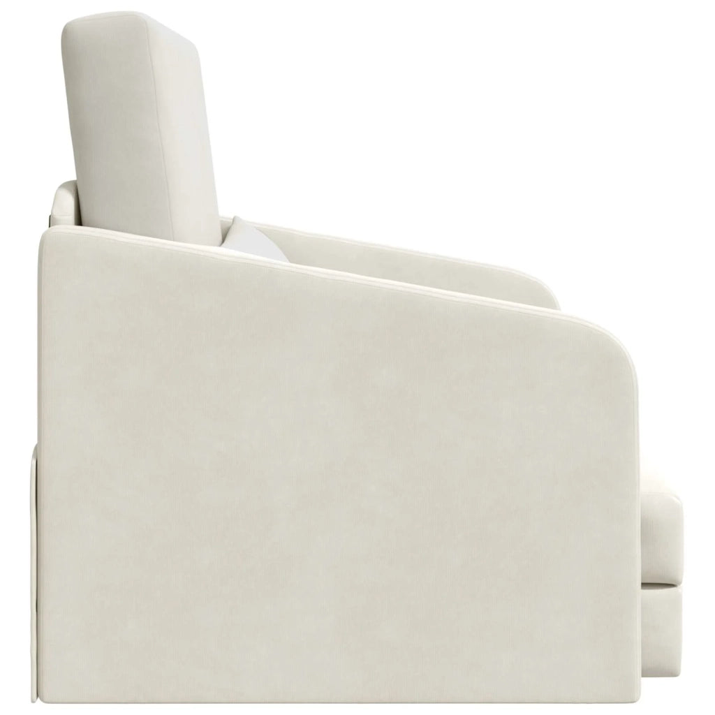 Divano letto Crema 65 x 80 x 83 cm Velluto 4106654