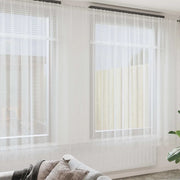 vidaXL Tende con tende Floreale Bianco 600 × 300 cm Poliestere