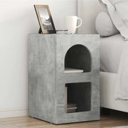 Comodino 2 pcs Grigio cemento 29,5 x 33,5 x 50 cm