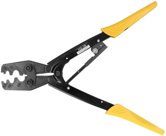 Strumenti di Crimpatura a Ratchet Ergonomici per Terminali - Utilizzo Professionale - HS-38 - Alta Precisione - Adatto per Elettronica - Perfezionamento