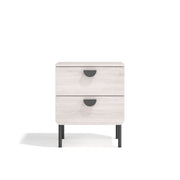 Comodino Herdasa 2 cassetti bianco 55×40×34