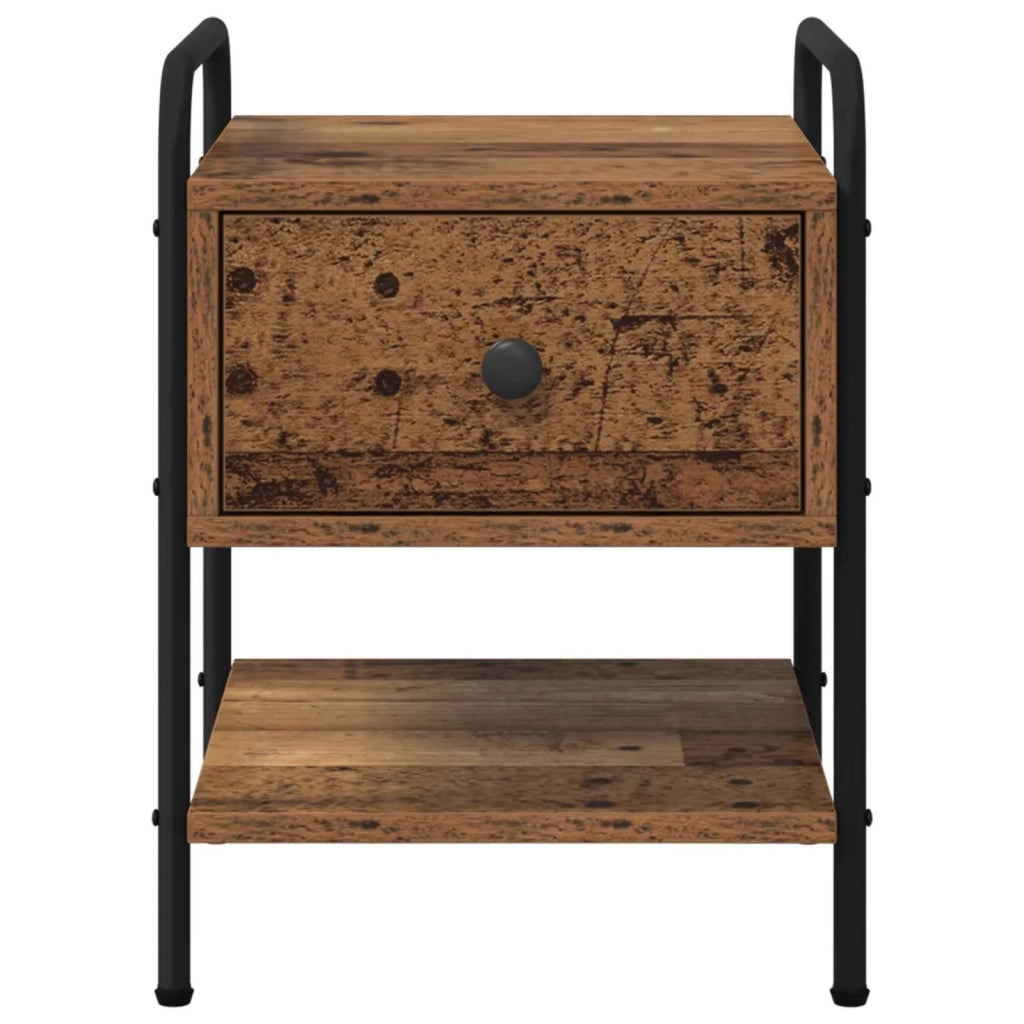 Armadio da Notte 2 pz Legno antico 35 x 36,5 x 47 cm 8007668