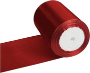 Lint satijno rosso da 10 cm largo, 23 m lungo per confezioni di regalo, fai da te e decorazioni