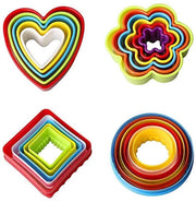 22 pezzi di stampi per dolci, stampi per biscotti e sandwich in plastica per bambini DIY, per torta, biscotto, frutta, toast, biscotto, fondant