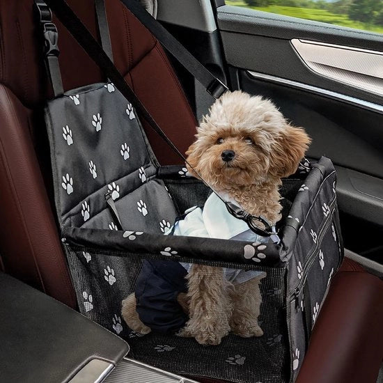 Sedile per animali auto con miglioramento dell'ossigenazione - Porta animali auto pieghevole - Sedile per animali auto lavabile - Adatto per cani, gatti e piccoli animali domestici - 40 x 32 x 24 cm Porta animali auto