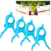 Clip per asciugamano da spiaggia - 4 pezzi - Antiscivolo - Impermeabile - Leggero - Robusto in plastica - Progettato come una delfina